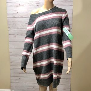 Olive & Oak Striped Sweater Dress